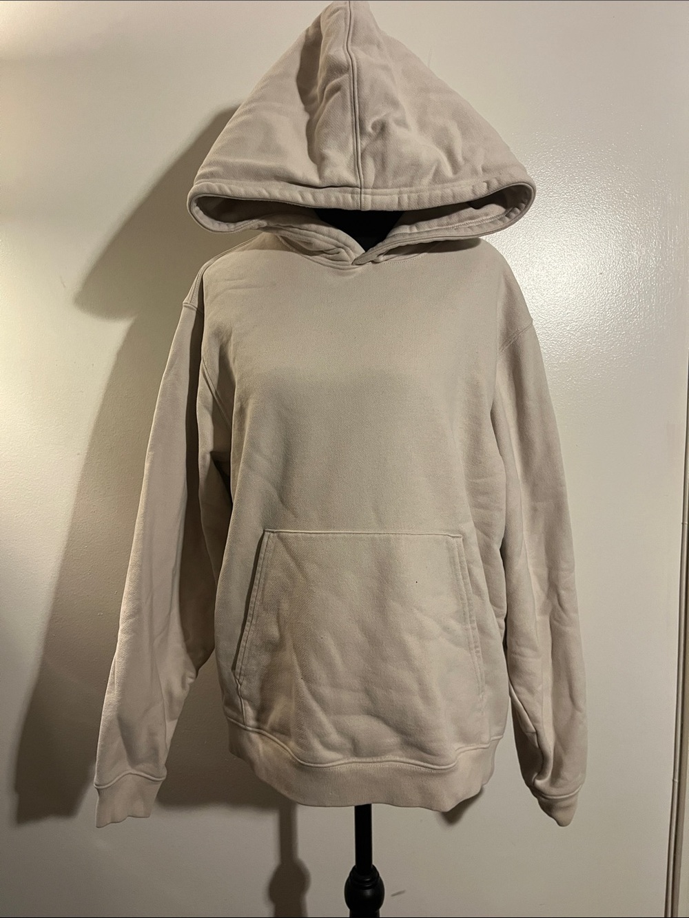 Mens Alo Neutral Beige Pullover Hoodie